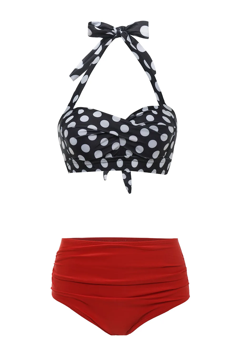 Black Green Leaves Two Pieces Bikini sold by Zapaka product image thumbnail 3