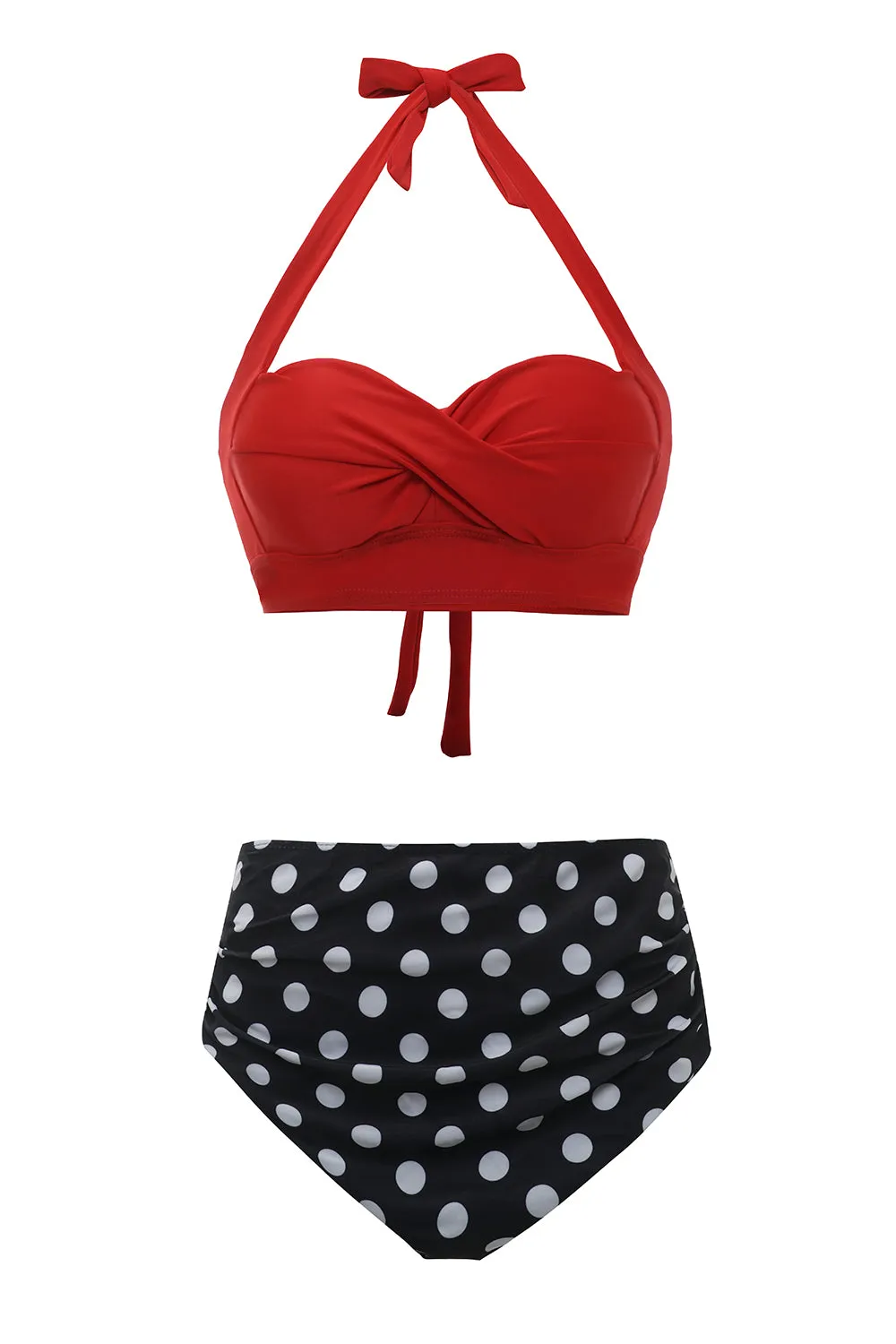 Black Green Leaves Two Pieces Bikini sold by Zapaka product image thumbnail 5