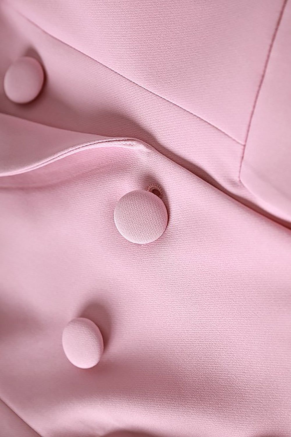 Pink Double Breated Peak Lapel Women Business Prom Blazer sold by Zapaka product image thumbnail 3