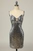 Sequined Silver Bodycon Party Dress sold by Zapaka