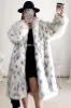 White Oversized Long Faux Fur Shearling Coat sold by Zapaka
