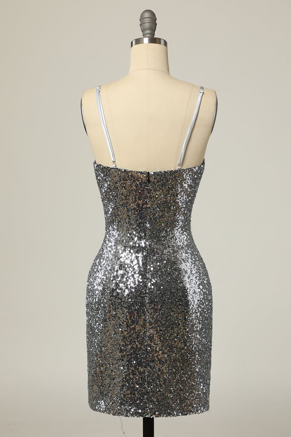 Sequined Silver Bodycon Party Dress sold by Zapaka product image thumbnail 2