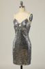 Sequined Silver Bodycon Party Dress sold by Zapaka
