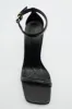 Black Ankle Strap High Heel Sandal sold by Zapaka