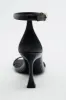 Black Ankle Strap High Heel Sandal sold by Zapaka