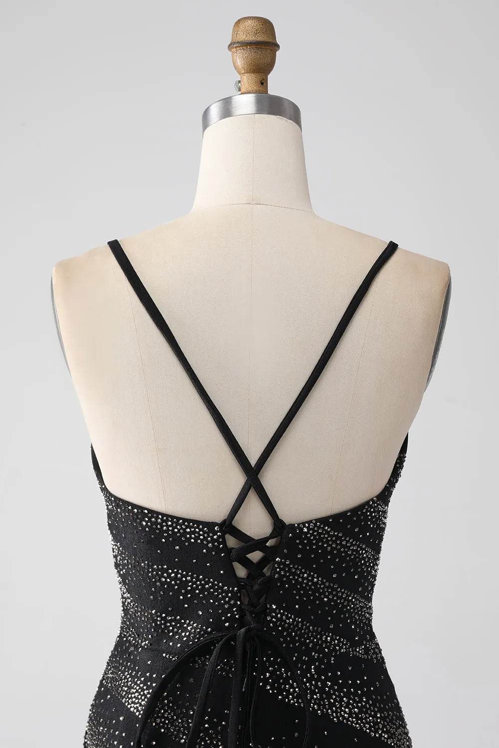 Mermaid Beaded Black Prom Dress with Slit sold by Zapaka product image thumbnail 5