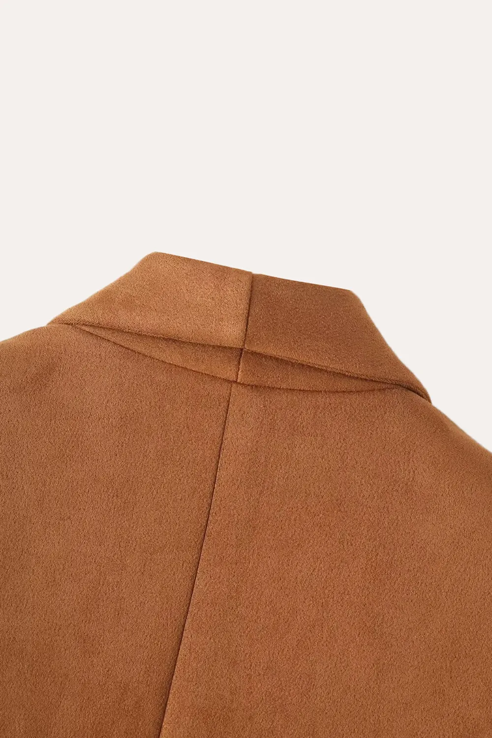 Casual Camel Shawl Lapel Open Front Women Blazer sold by Zapaka product image thumbnail 4