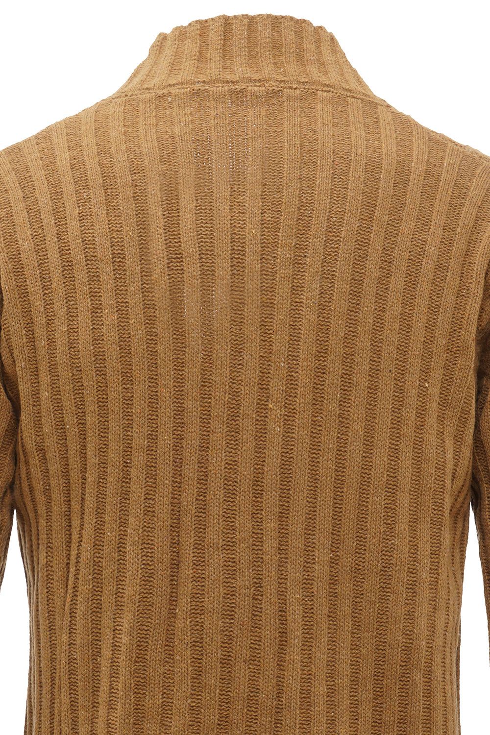 Brown Shawl Collar Button Men's Cardigan Sweater sold by Zapaka product image thumbnail 5