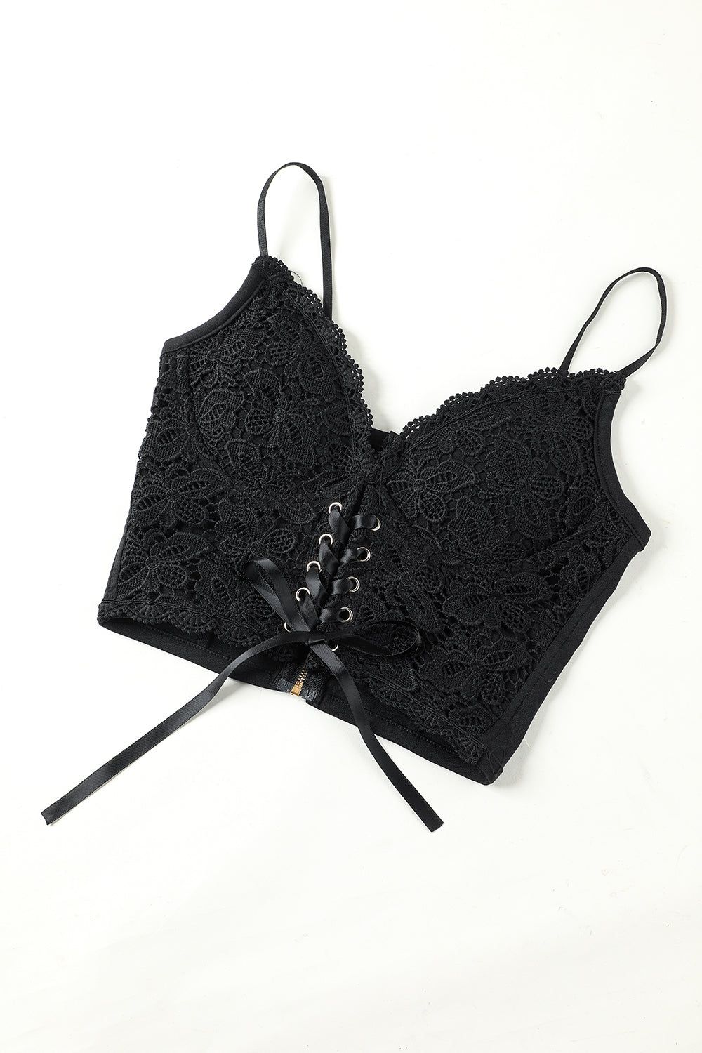 Lace Top Black Camisole sold by Zapaka
