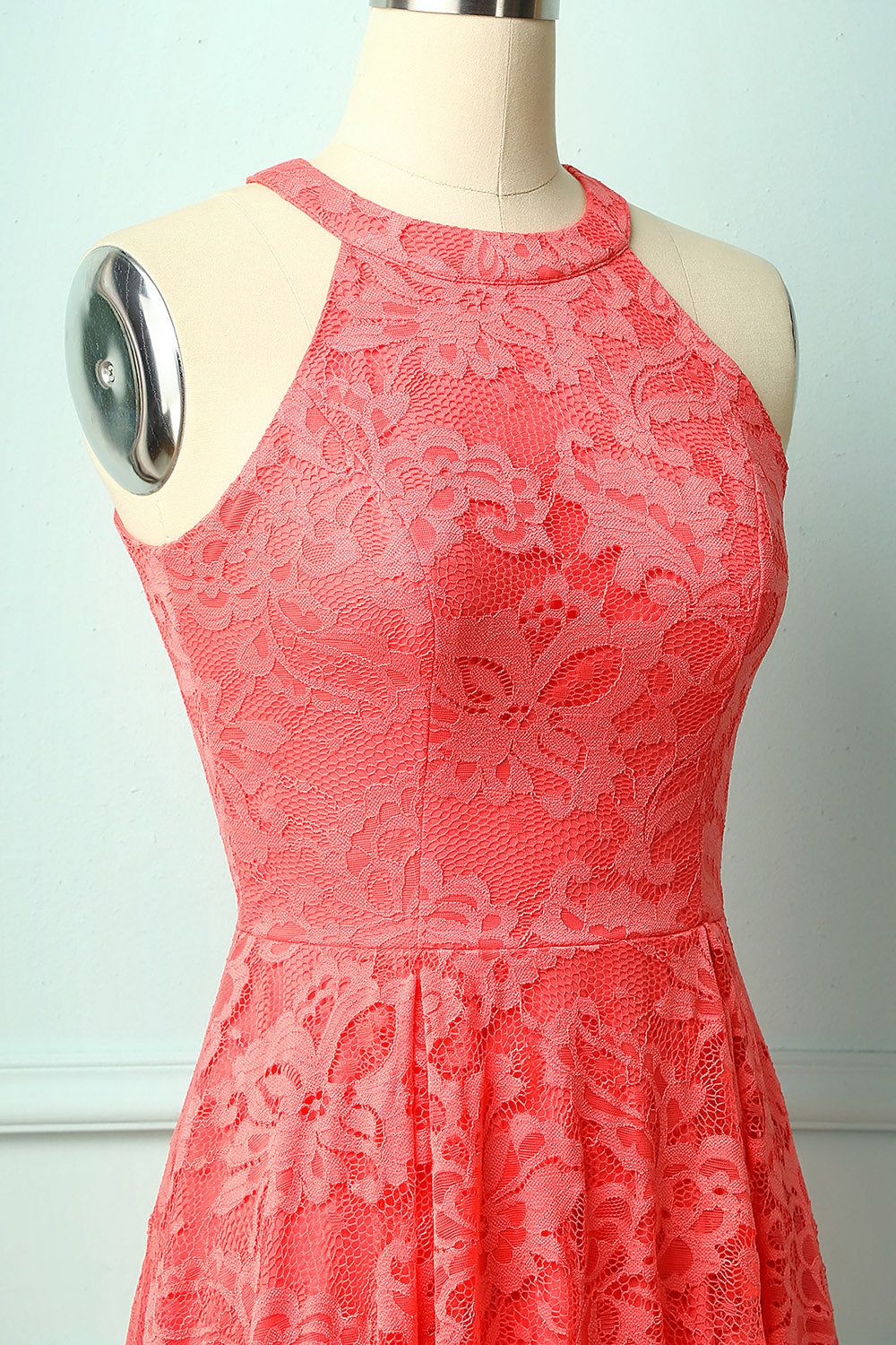 Coral Lace Dress sold by Zapaka product image thumbnail 3