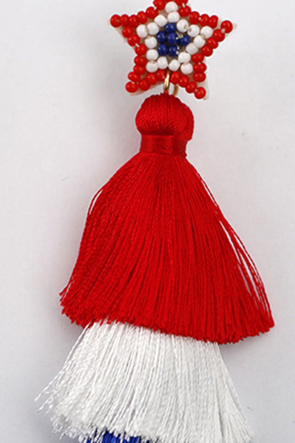 Red Stars Tassel Earrings sold by Zapaka product image thumbnail 3