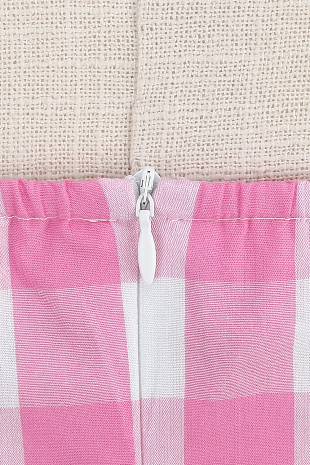 Halter Plaid Vintage Dress with Bow sold by Zapaka product image thumbnail 5