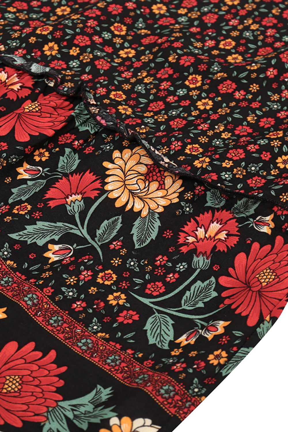 Bohemian V-Neck Floral Dress sold by Zapaka product image thumbnail 4