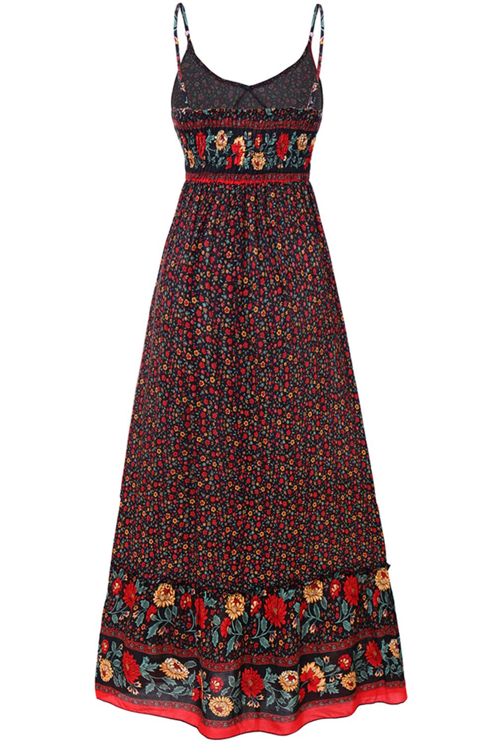 Bohemian V-Neck Floral Dress sold by Zapaka product image thumbnail 2