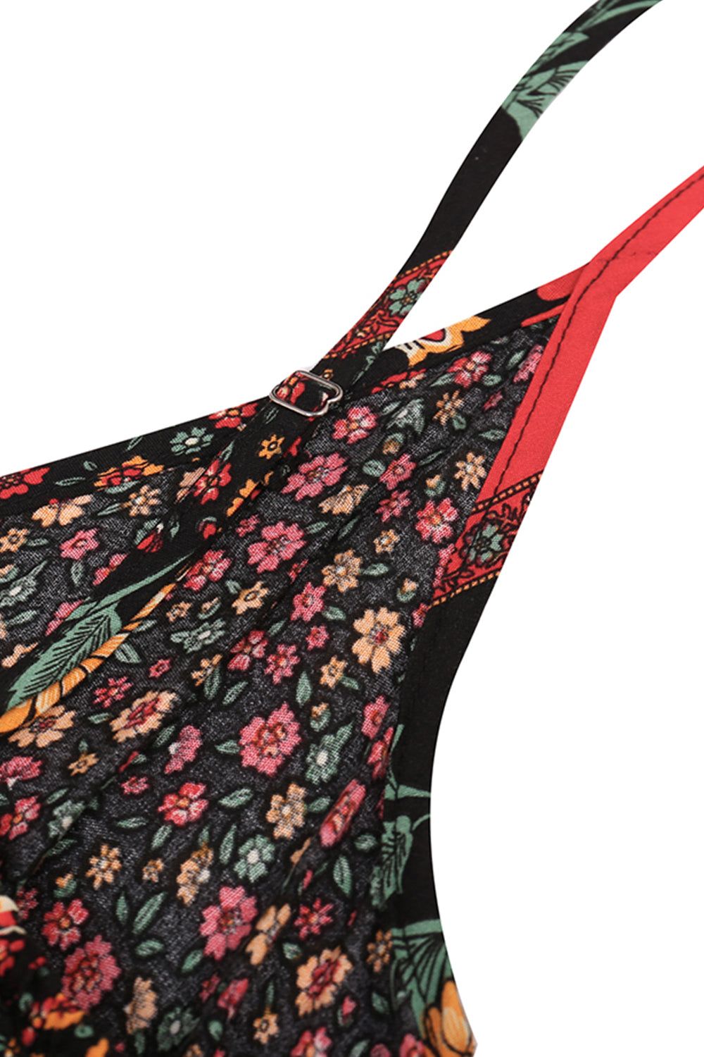 Bohemian V-Neck Floral Dress sold by Zapaka product image thumbnail 3