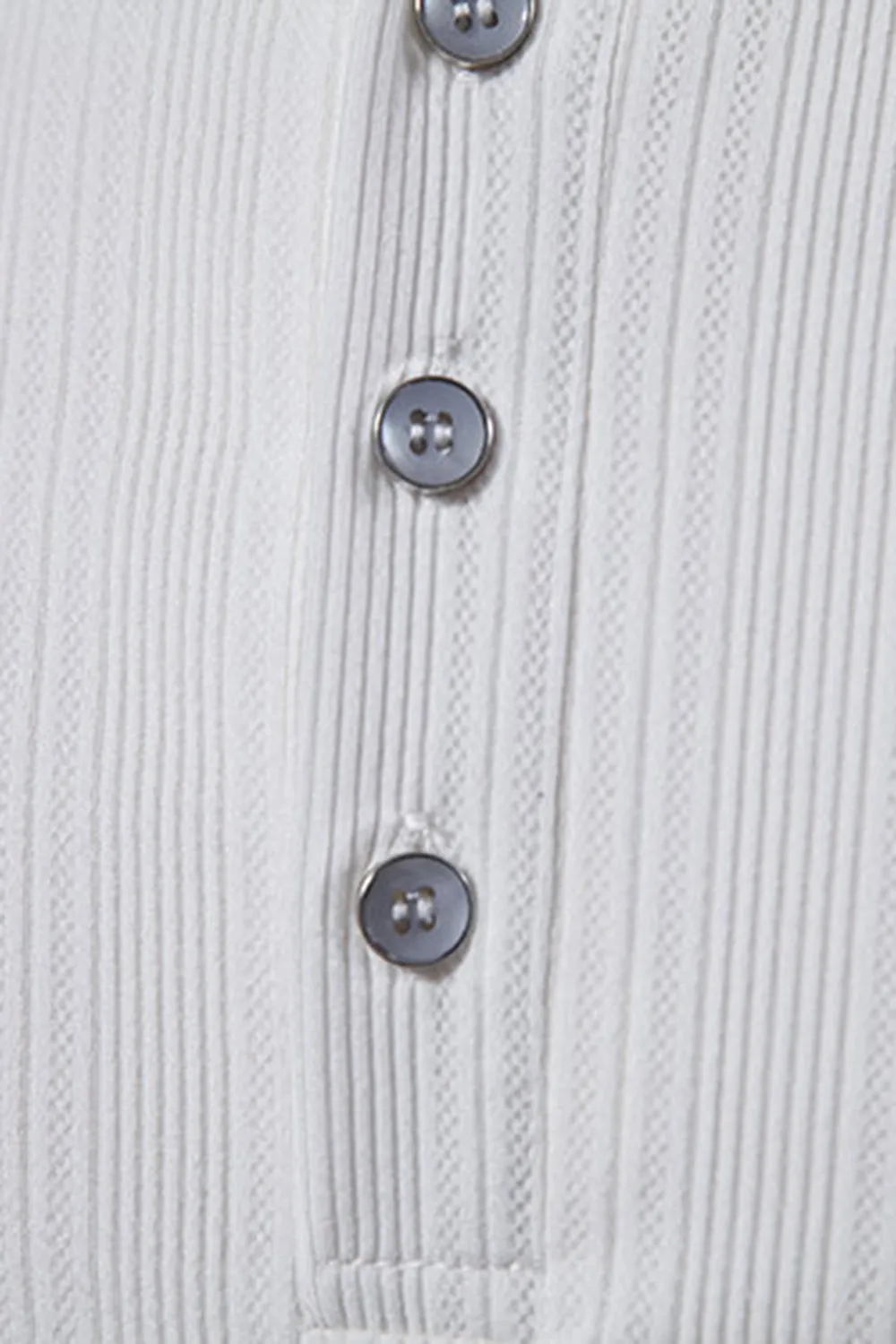 White Knit Cotton Short Sleeves Slim Fit Men's Polo Shirt sold by Zapaka product image thumbnail 5