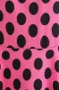Pink Black Polka Dots Cap Sleeves 1950s Dress sold by Zapaka