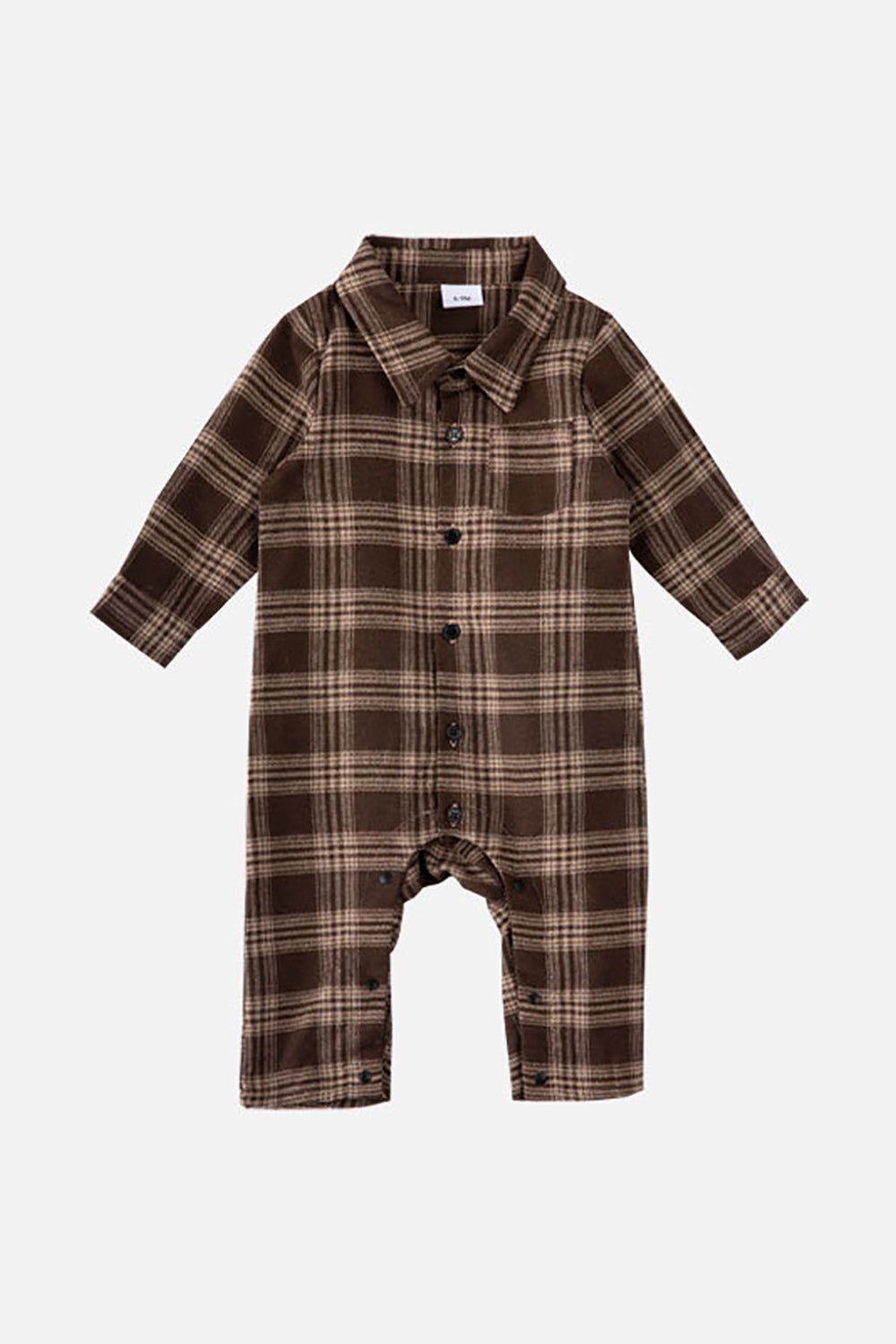 Family Matching Outfits Brown Plaid Bowknot Dresses and Long Sleeves T-Shirt sold by Zapaka product image thumbnail 12