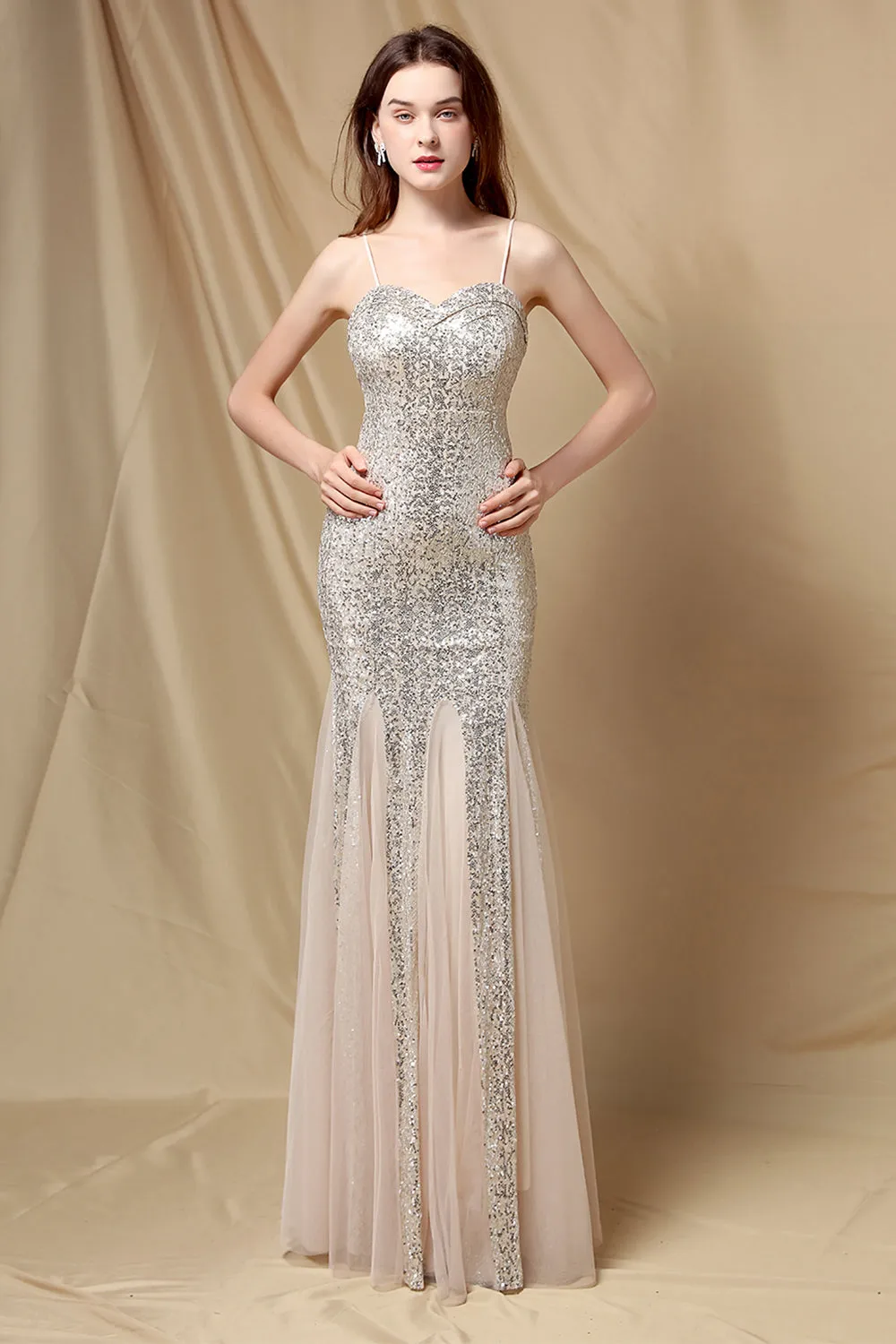 Burgundy Mermaid Sequins Party Dress sold by Zapaka product image thumbnail 5