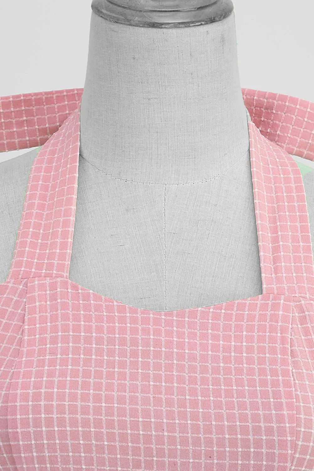 Halter Plaid 1950s Swing Dress sold by Zapaka product image thumbnail 4