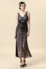 Pink Sequins Flapper Dress with 1920s Accessories Set sold by Zapaka