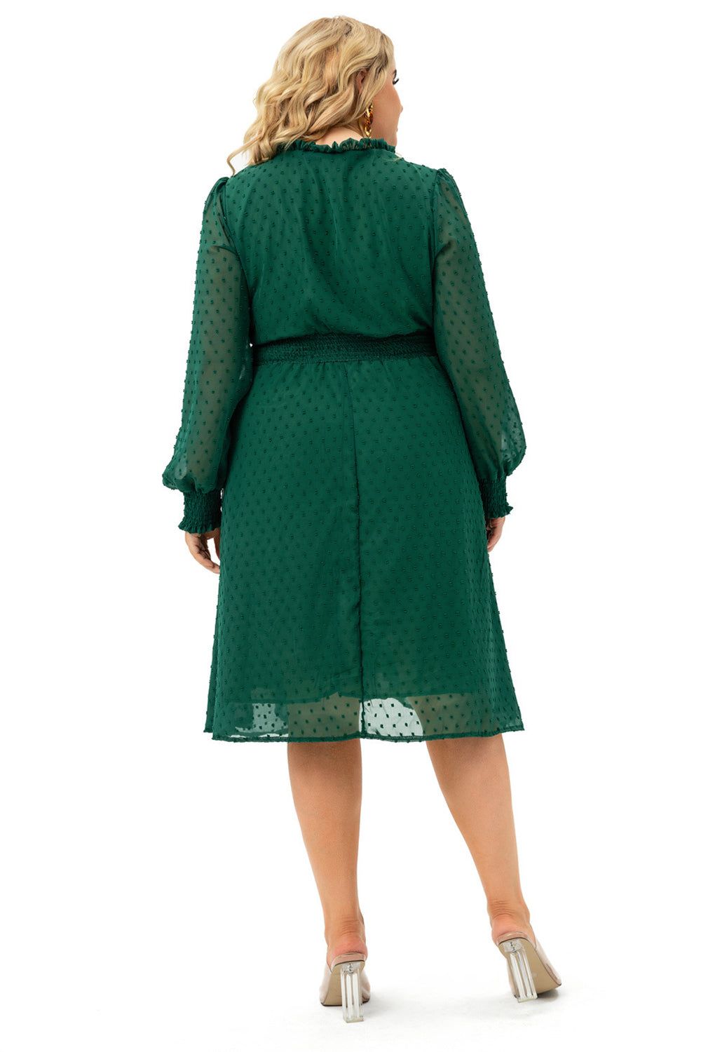 Plus Size Green Casual Dress sold by Zapaka product image thumbnail 2