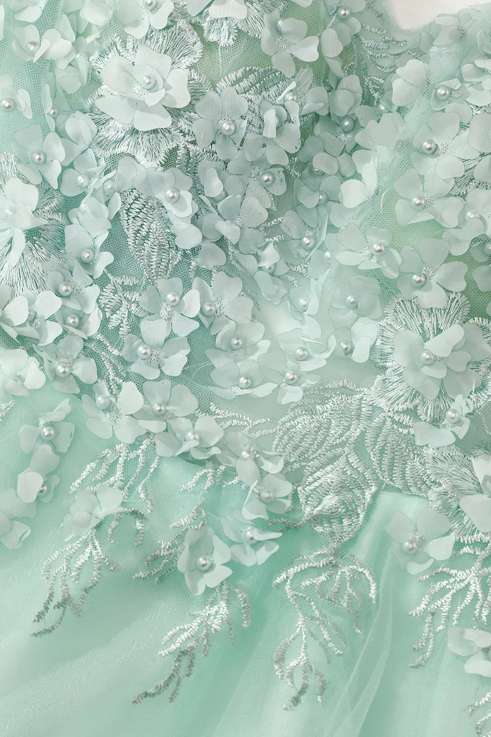 Mint Green Short Prom Dress With Appliques sold by Zapaka product image thumbnail 5