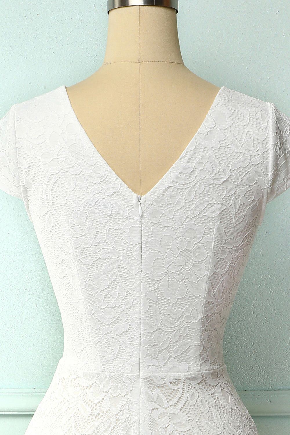 White High Low Lace Dress sold by Zapaka product image thumbnail 5