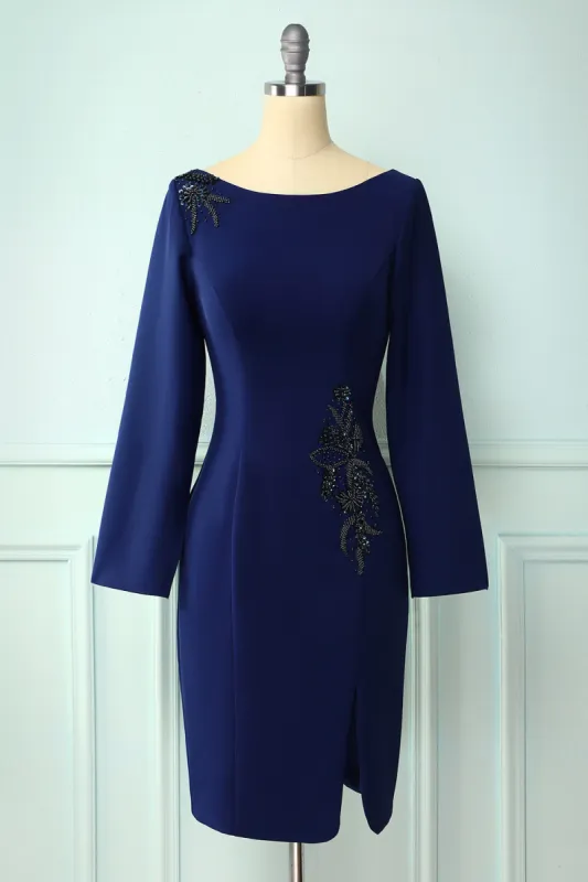 Dark Blue Mother Of The Bride Dress sold by Zapaka