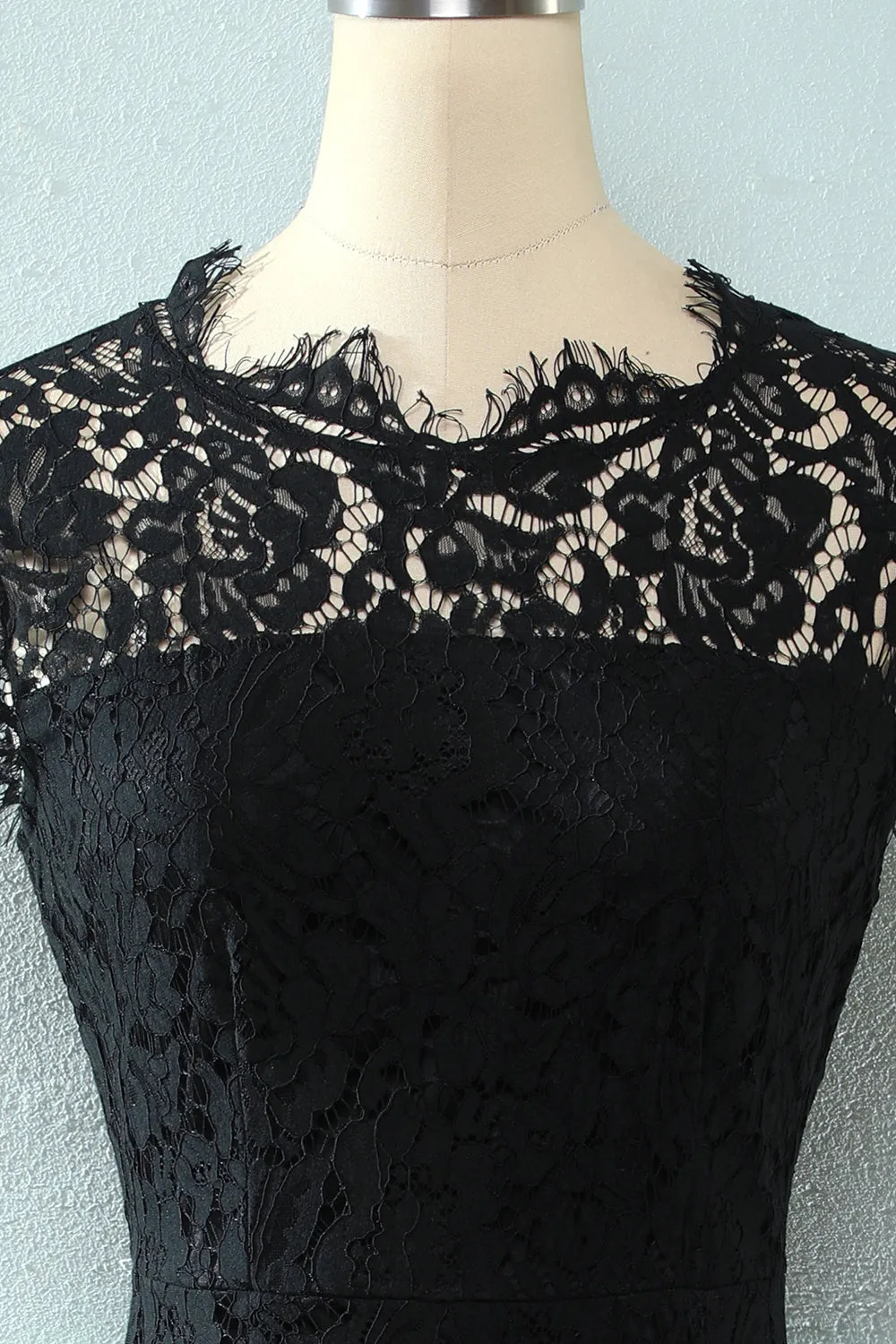 Black Bodycon Lace Dress sold by Zapaka product image thumbnail 3