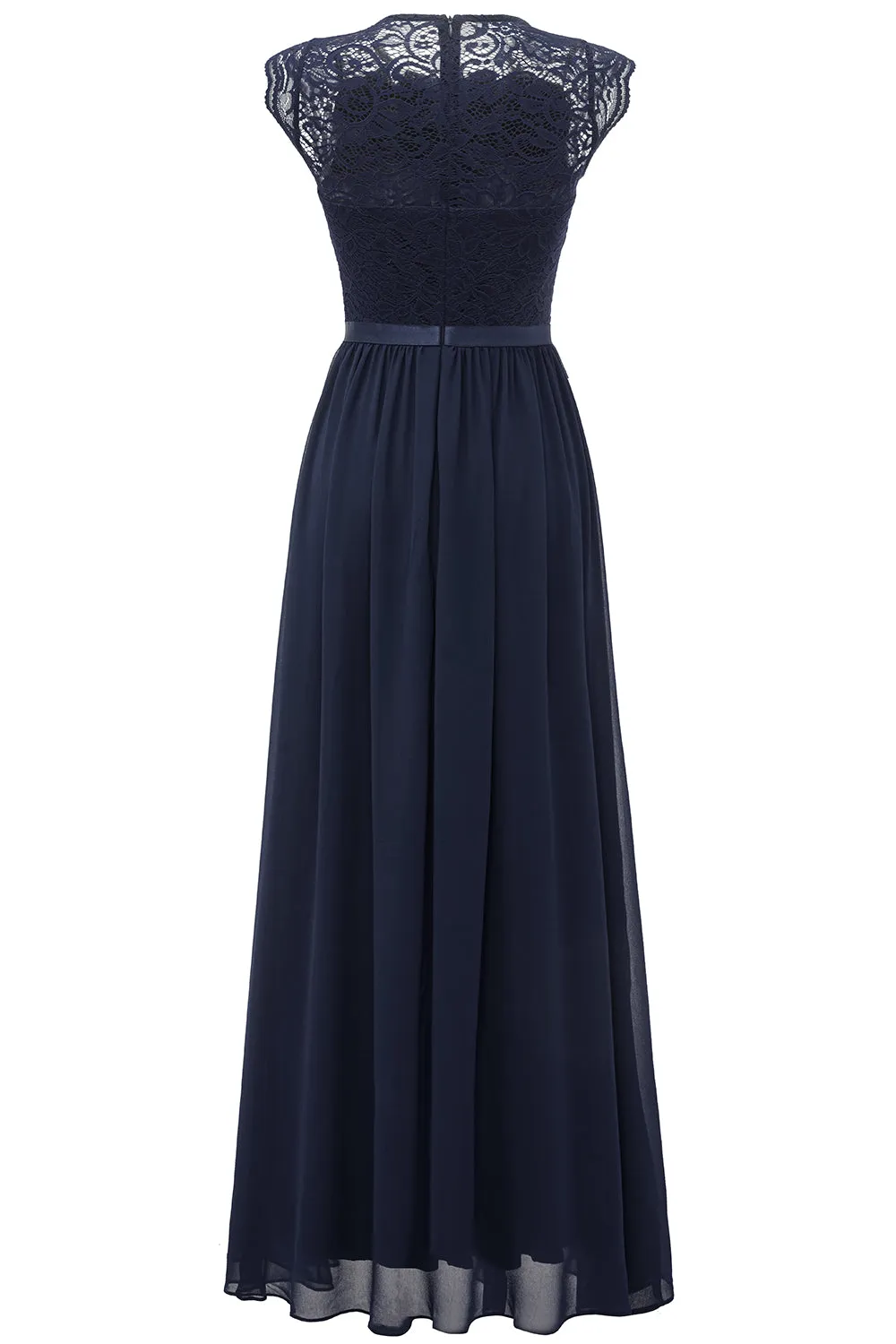 Navy Lace Formal Party Dress sold by Zapaka product image thumbnail 2