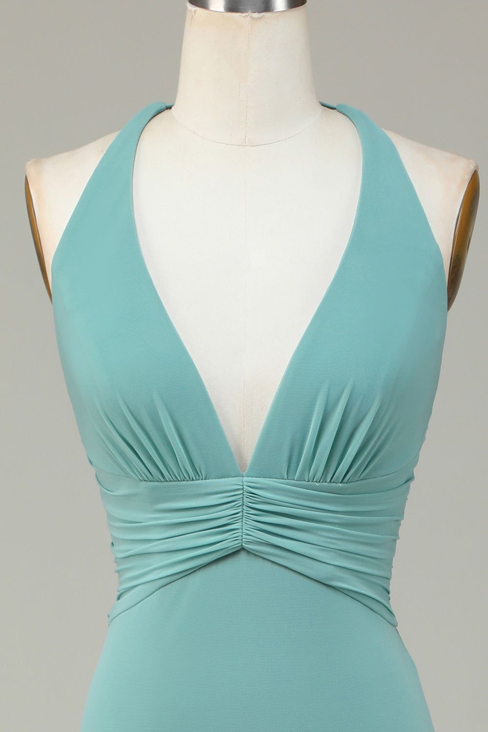 Mermaid Halter Sea Glass Bridesmaid Dress sold by Zapaka product image thumbnail 4