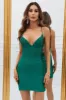 Sparkly Dark Green Sequins Tight Short Homecoming Dress with Lace Up Back sold by Zapaka
