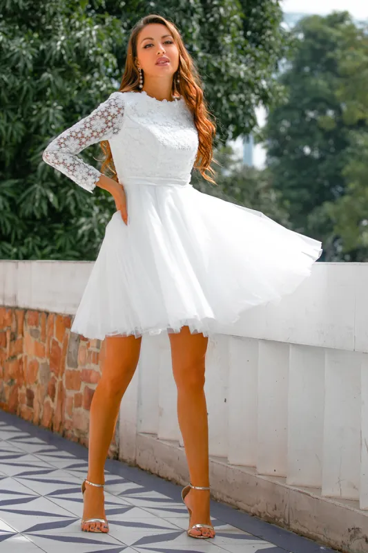 Short Bridal Dress sold by Zapaka