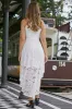 Asymmetric White Lace Dress sold by Zapaka