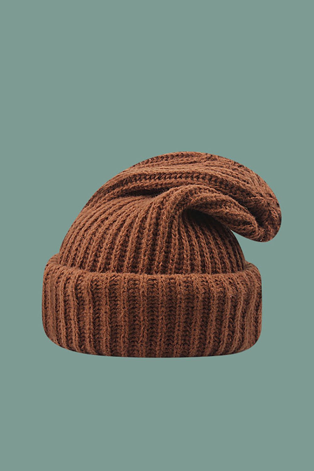 Knitted Solid Warm Hat sold by Zapaka product image thumbnail 5