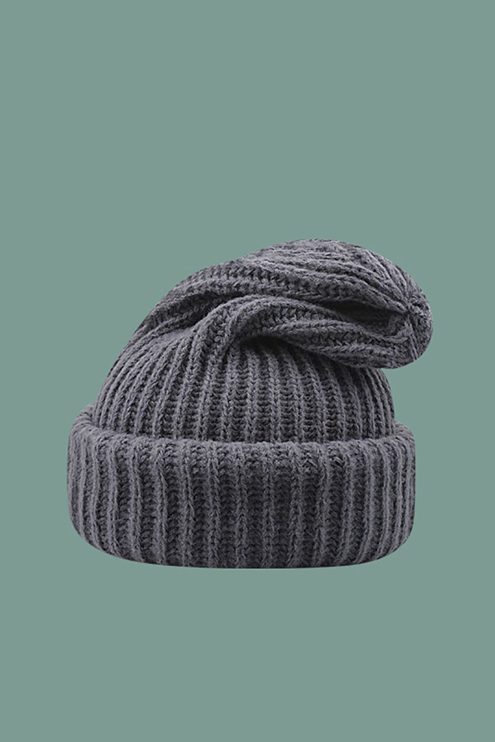 Knitted Solid Warm Hat sold by Zapaka product image thumbnail 2