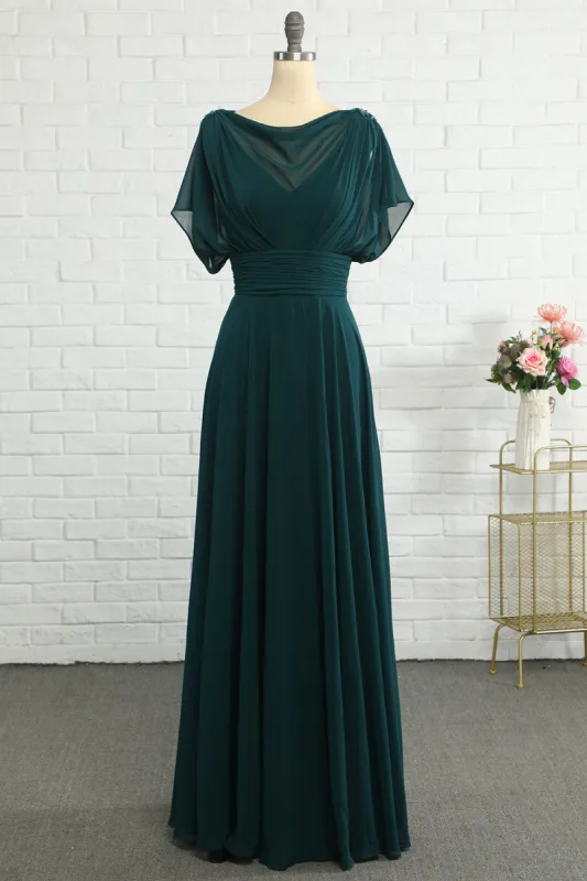 Green Chiffon Mother Dress sold by Zapaka