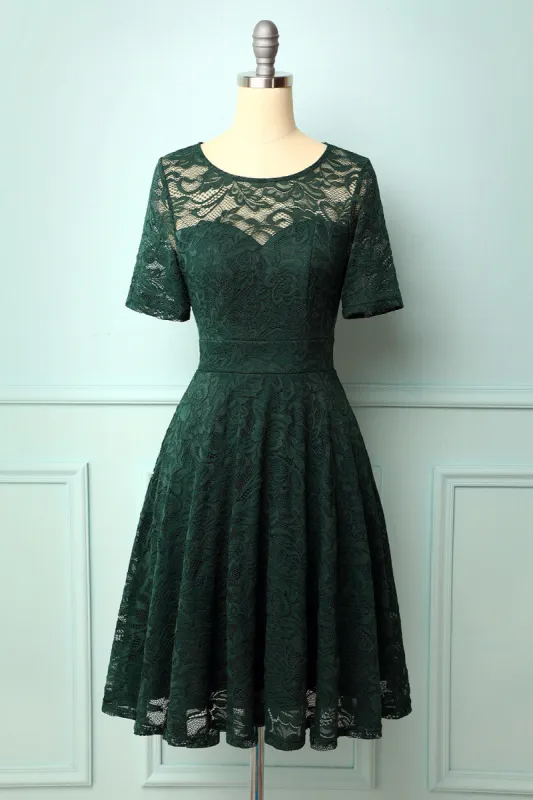 Dark Green Bridesmaid Lace sold by Zapaka