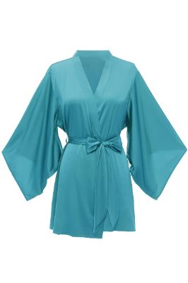 Peacock Solid Bridesmaid Robe sold by Zapaka