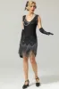 Black 1920s Sequined Flapper Dress sold by Zapaka