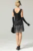 Black 1920s Sequined Flapper Dress sold by Zapaka