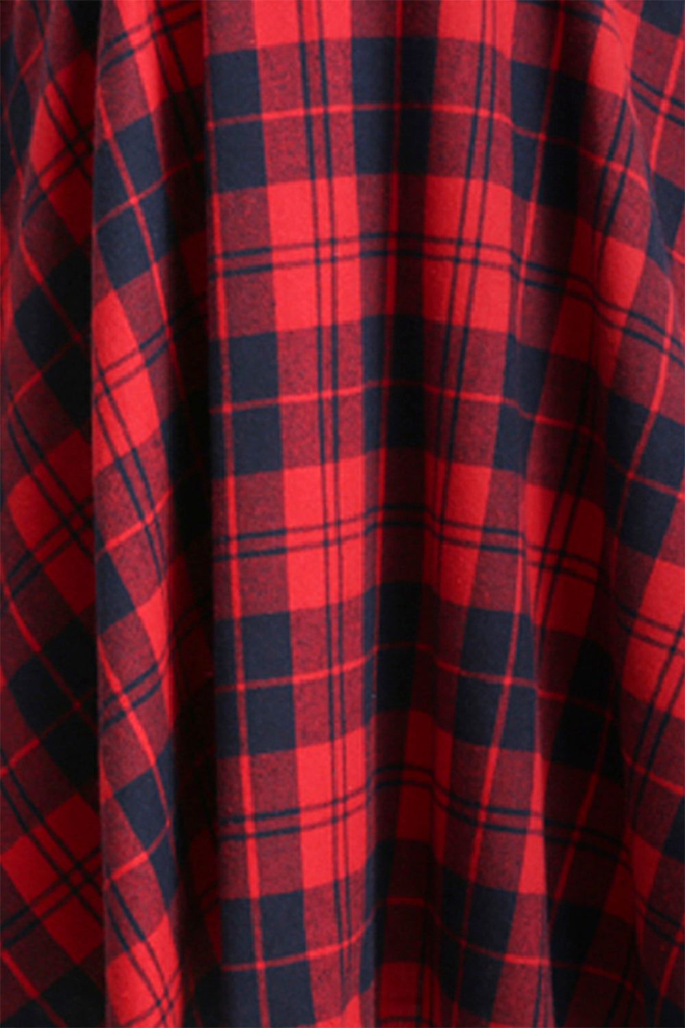 Red Plaid Vintage 1950s Dress sold by Zapaka product image thumbnail 5