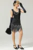 Black 1920s Sequined Flapper Dress sold by Zapaka