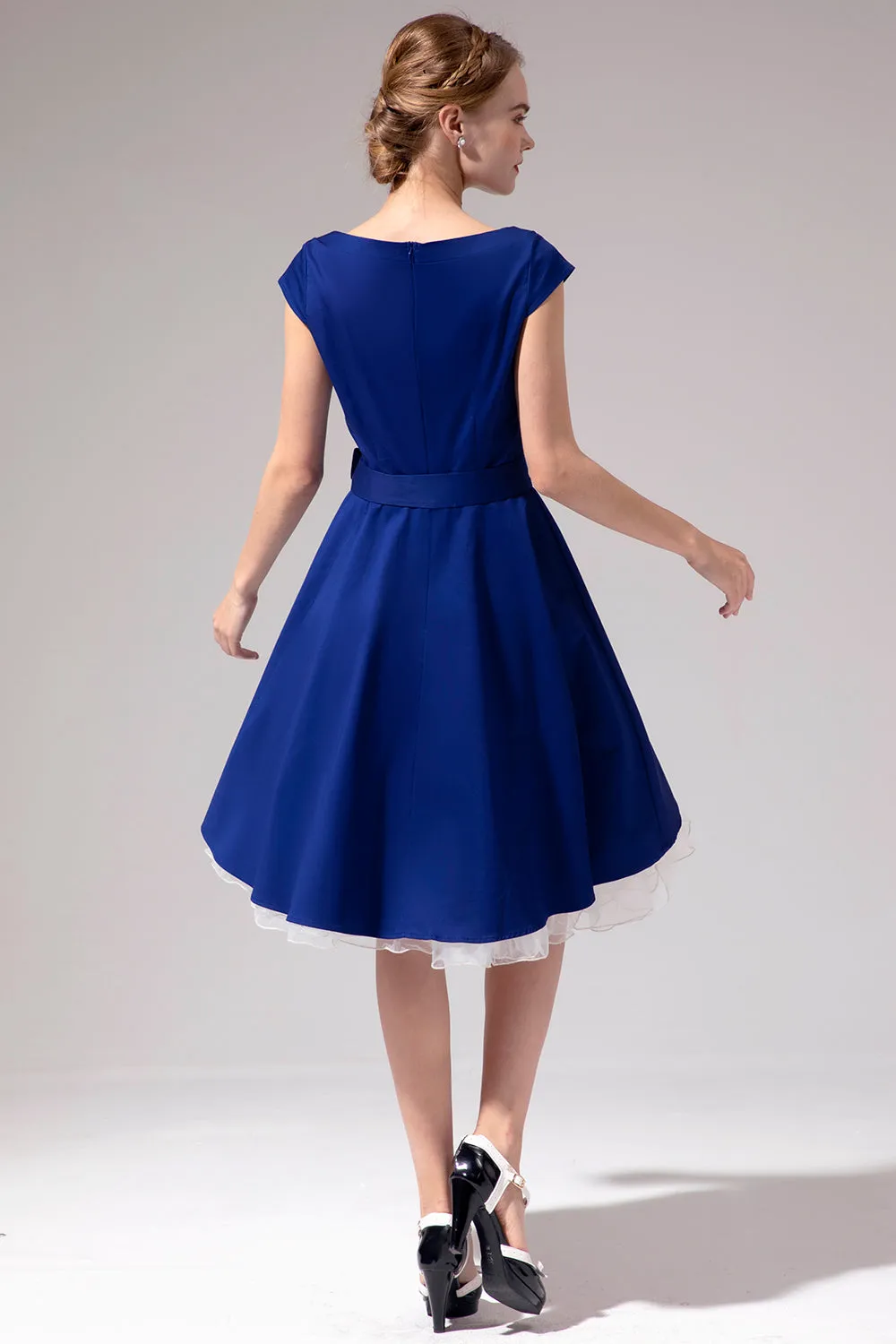 1950s Royal Blue Dress sold by Zapaka product image thumbnail 2