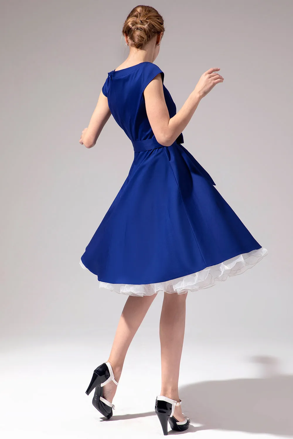 1950s Royal Blue Dress sold by Zapaka product image thumbnail 5