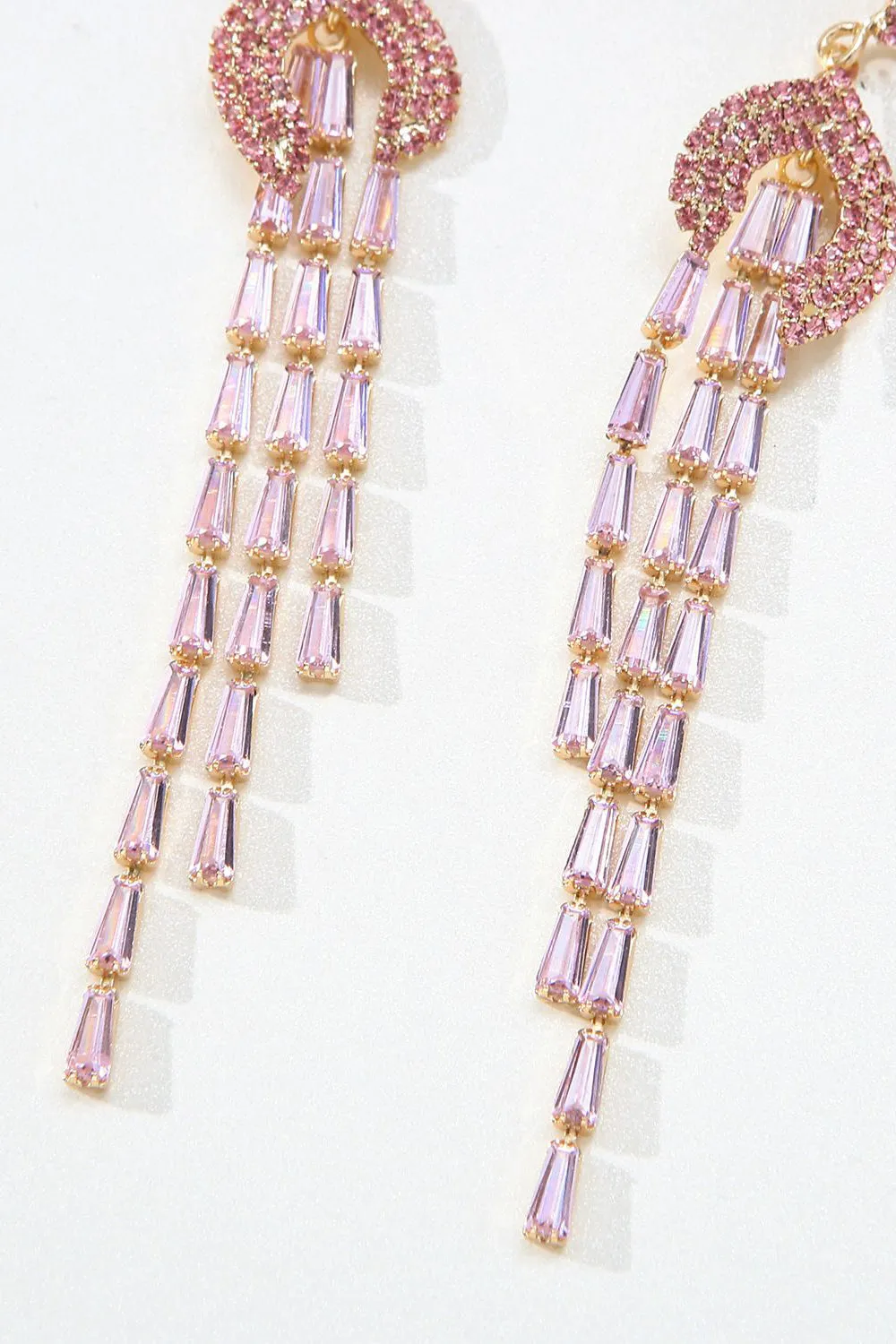 Rhinestones Geometric Zirconia Earrings sold by Zapaka product image thumbnail 4