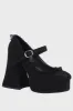 Black Closed Toe Platform Block Heel Shoes sold by Zapaka