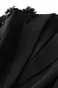 Black 2 Piece Peak Lapel Women Formal Suits sold by Zapaka