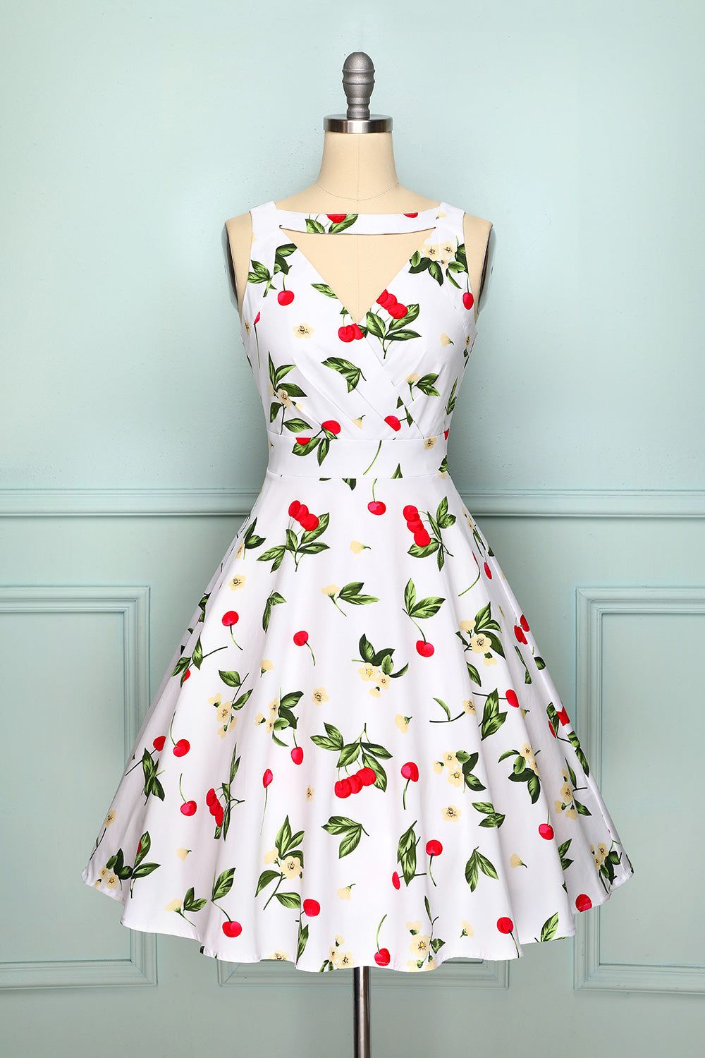 White Cherry Dress sold by Zapaka